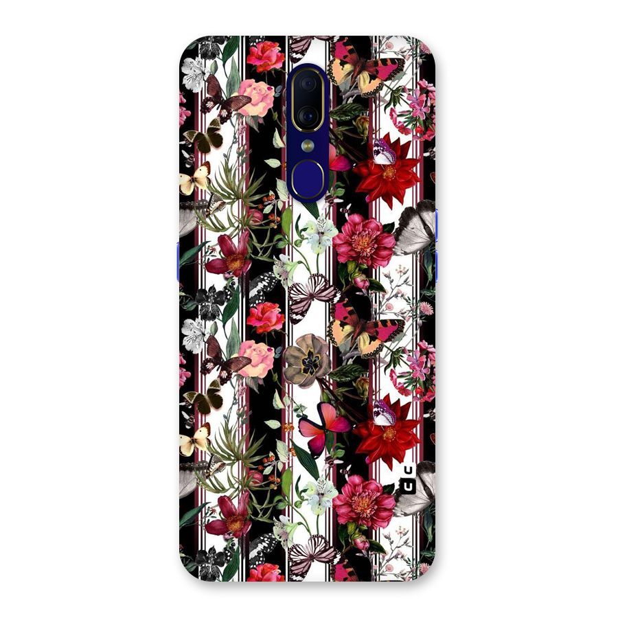 Butterfly Flowers Back Case for Oppo A9