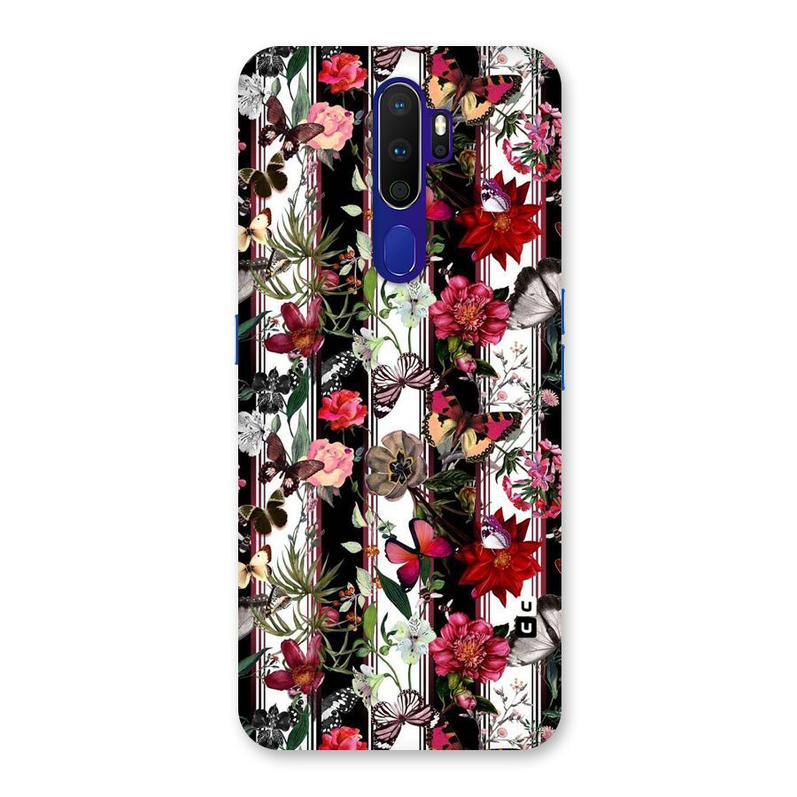 Butterfly Flowers Back Case for Oppo A9 (2020)