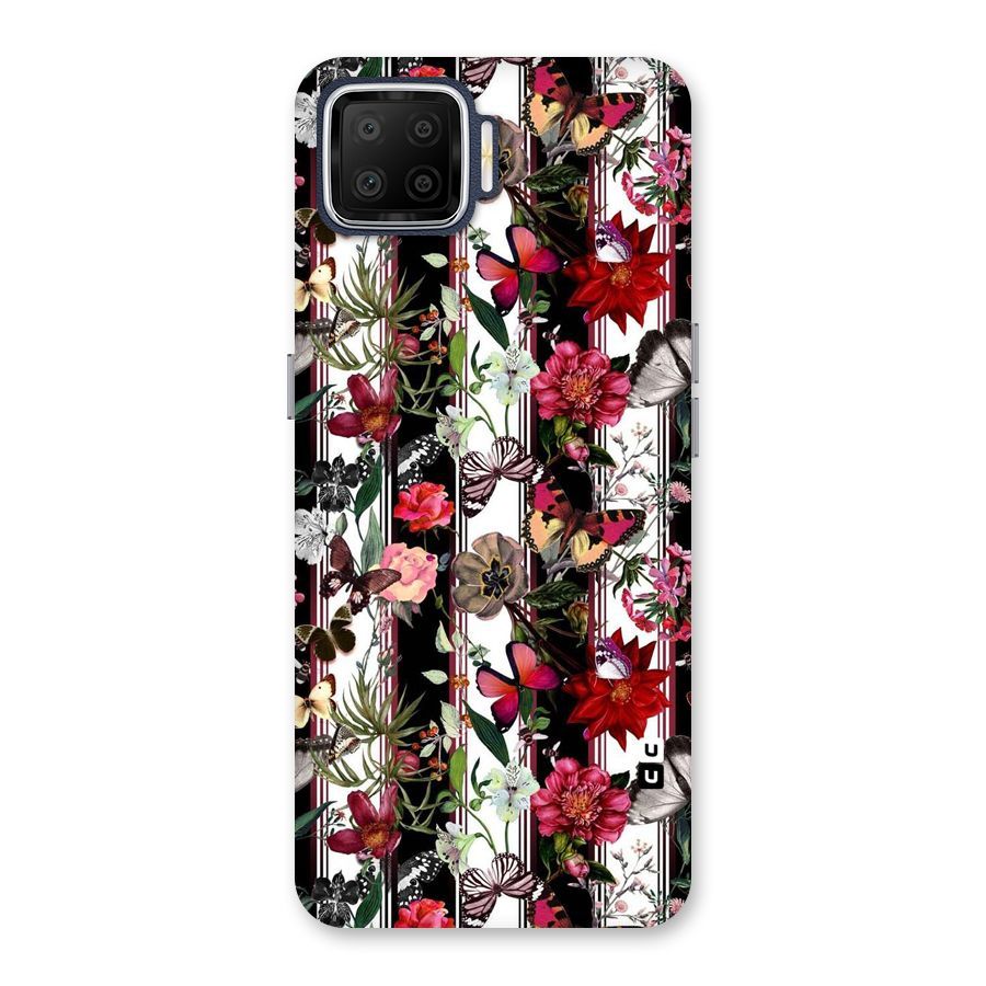 Butterfly Flowers Back Case for Oppo F17