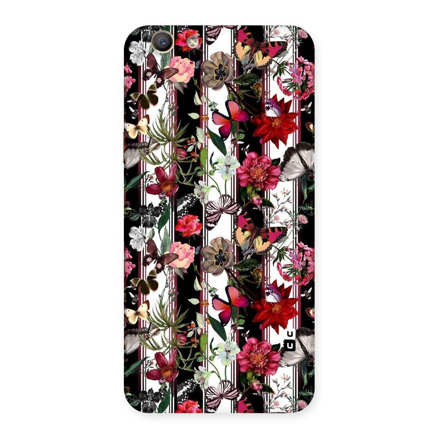 Butterfly Flowers Back Case for Oppo F1s