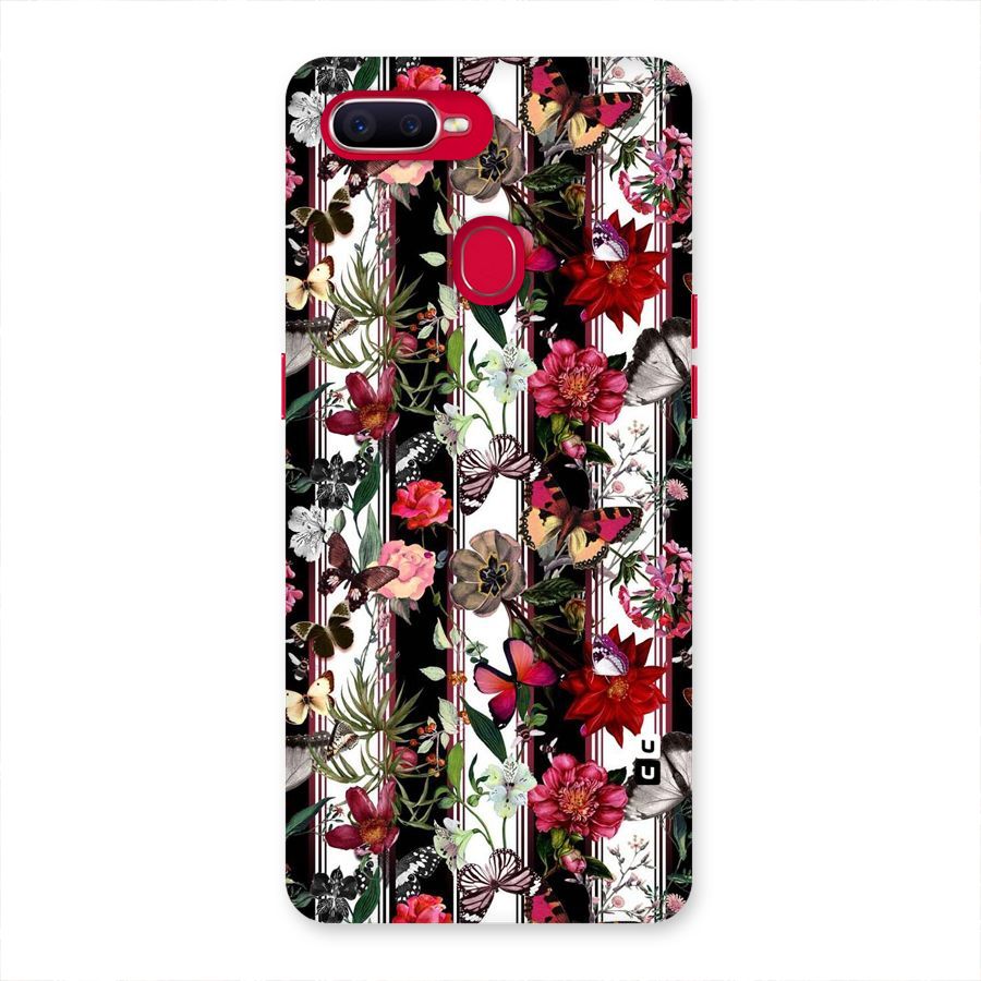 Butterfly Flowers Back Case for Oppo F9 Pro