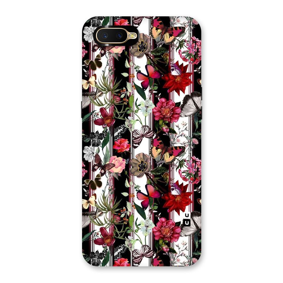 Butterfly Flowers Back Case for Oppo K1