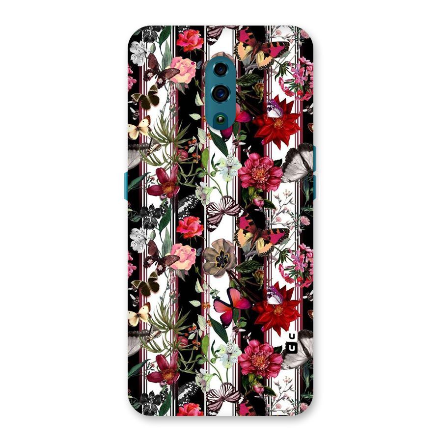 Butterfly Flowers Back Case for Oppo Reno