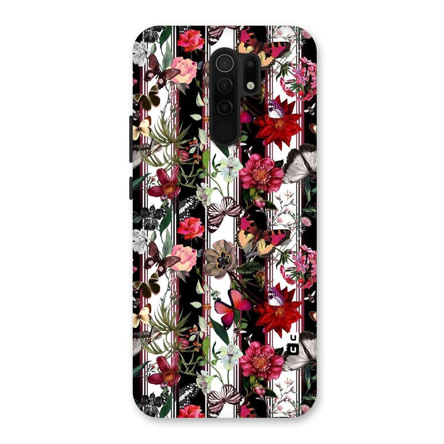 Butterfly Flowers Back Case for Poco M2