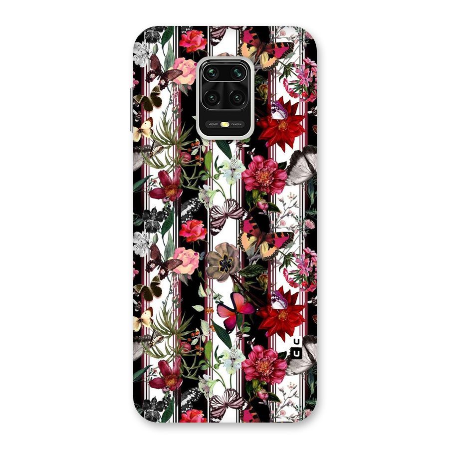 Butterfly Flowers Back Case for Poco M2 Pro