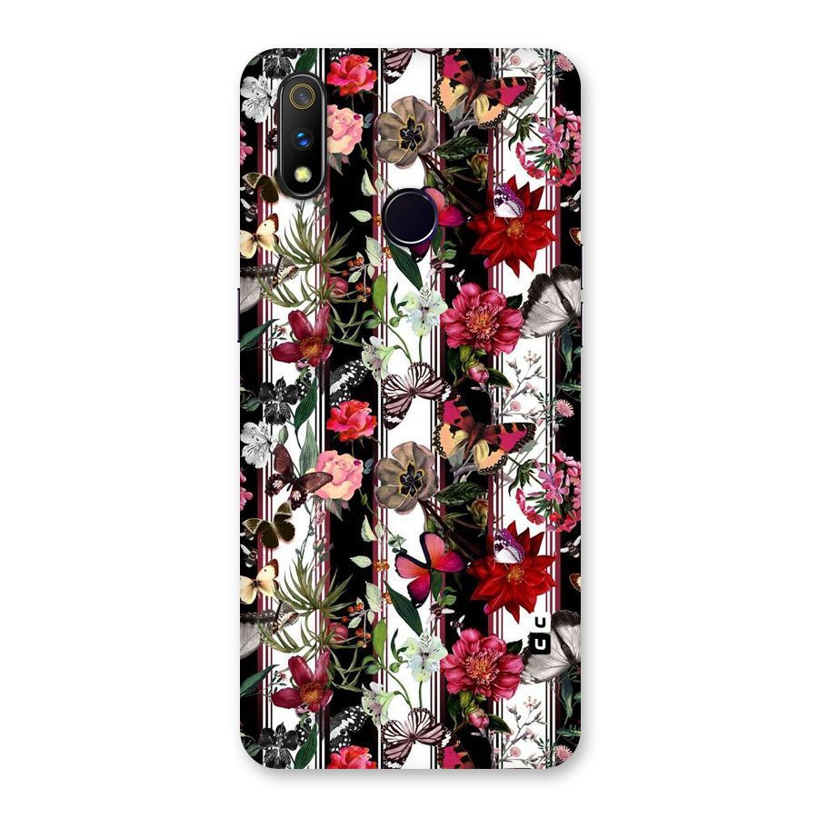 Butterfly Flowers Back Case for Realme 3 Pro