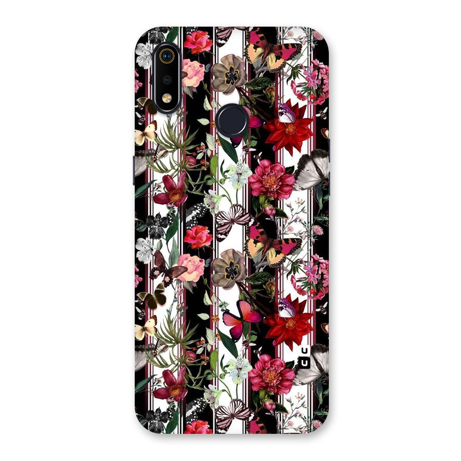 Butterfly Flowers Back Case for Realme 3i