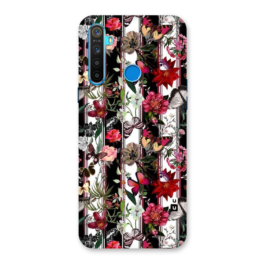 Butterfly Flowers Back Case for Realme 5