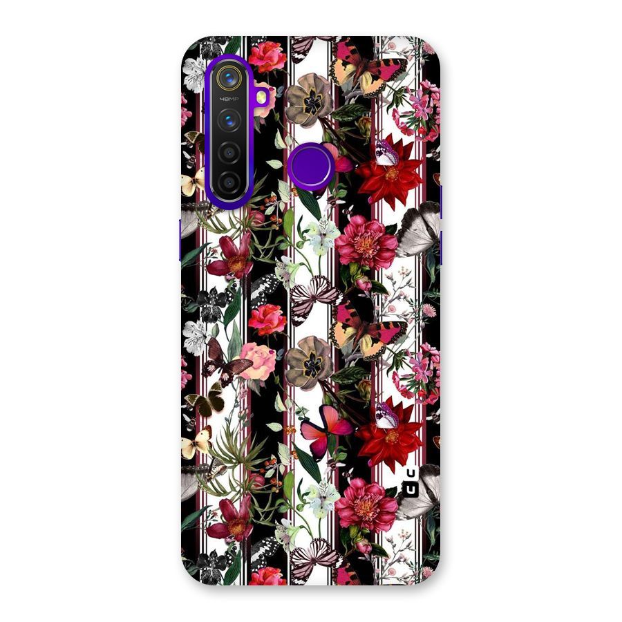 Butterfly Flowers Back Case for Realme 5 Pro