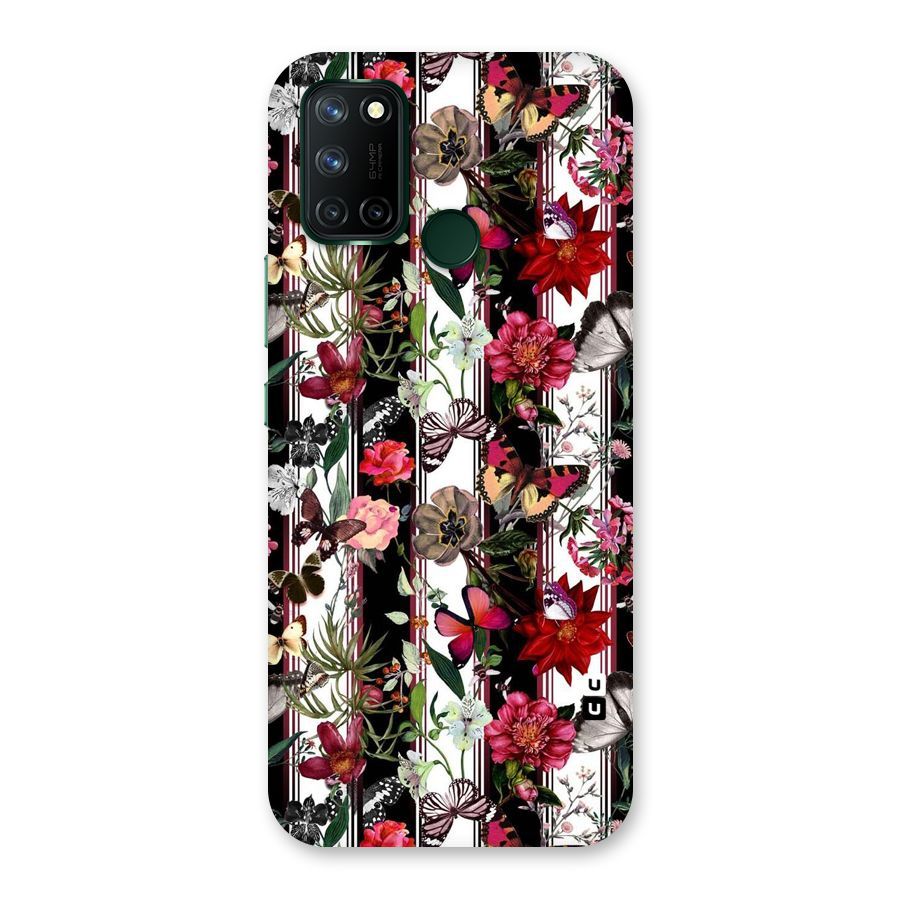 Butterfly Flowers Back Case for Realme 7i