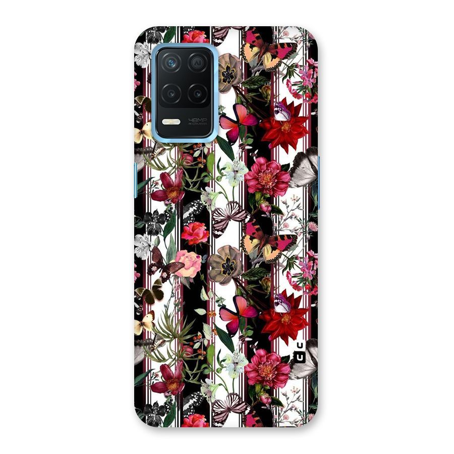 Butterfly Flowers Back Case for Realme 8 5G