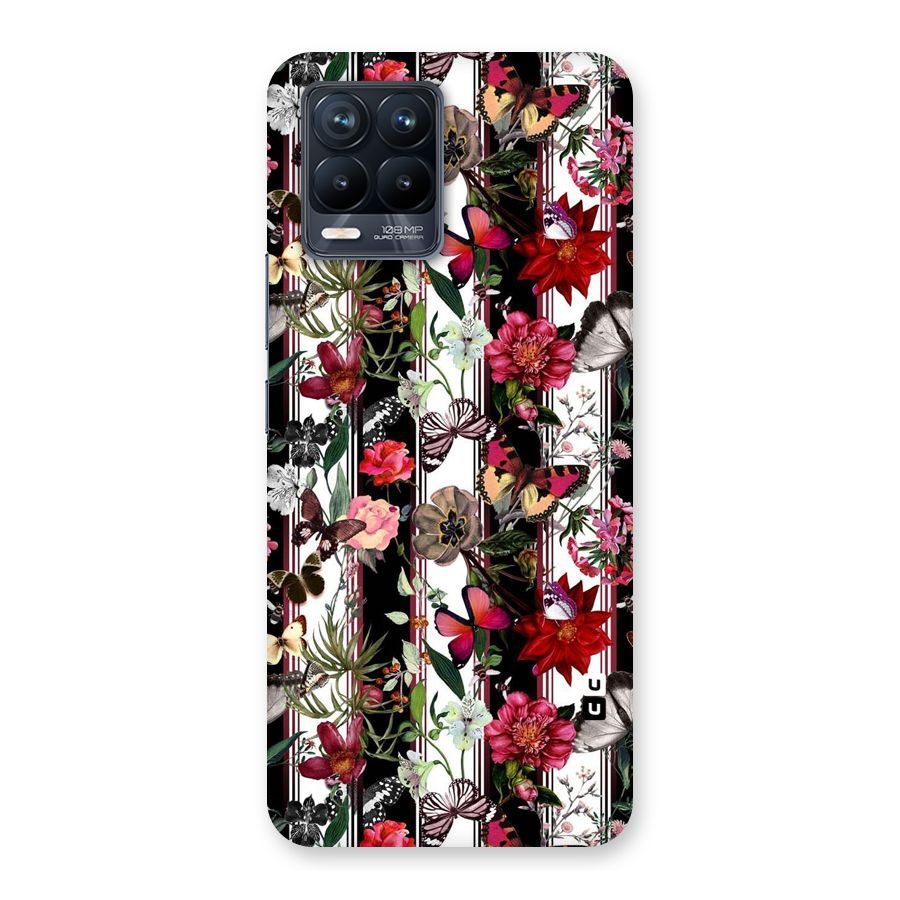 Butterfly Flowers Back Case for Realme 8 Pro