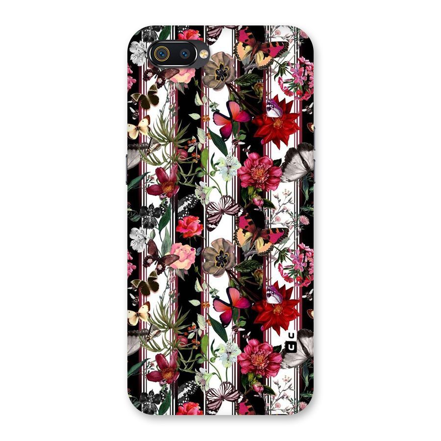 Butterfly Flowers Back Case for Realme C2