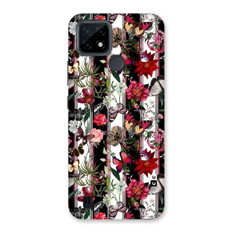 Butterfly Flowers Back Case for Realme C21