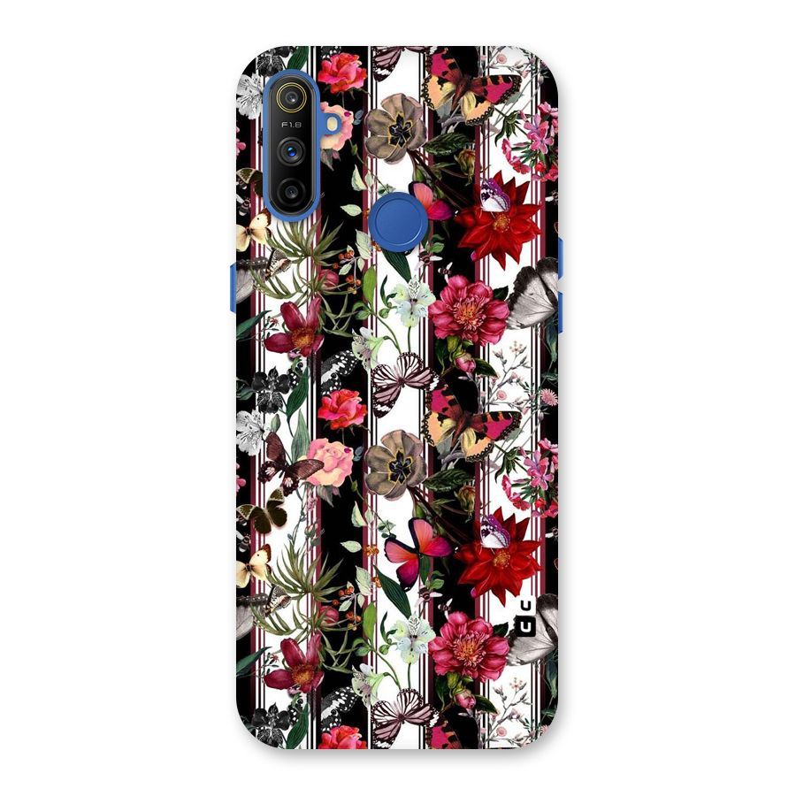 Butterfly Flowers Back Case for Realme Narzo 10A