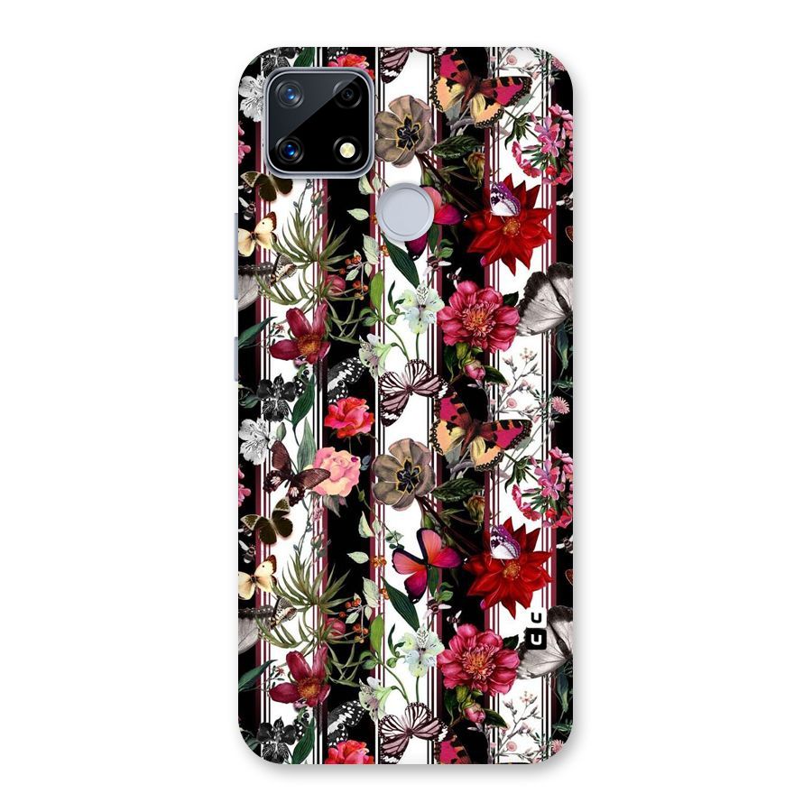 Butterfly Flowers Back Case for Realme Narzo 20