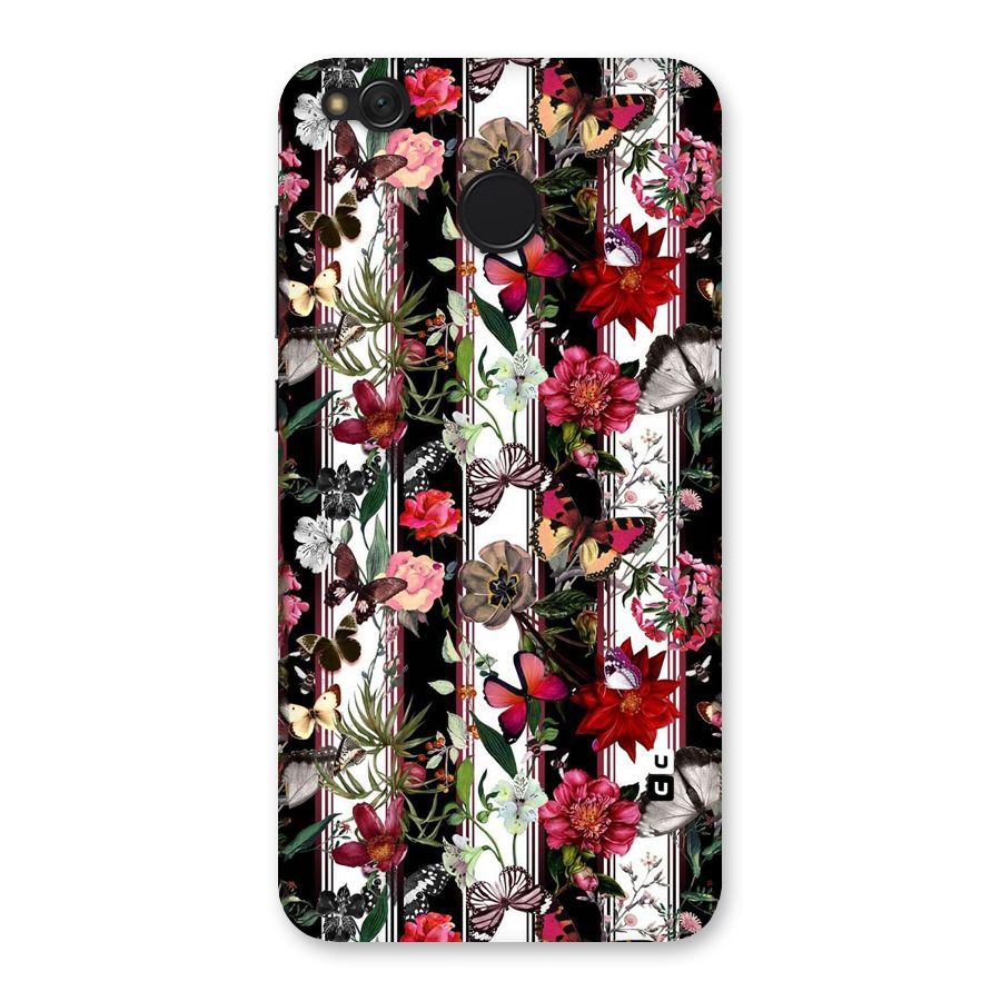 Butterfly Flowers Back Case for Redmi 4