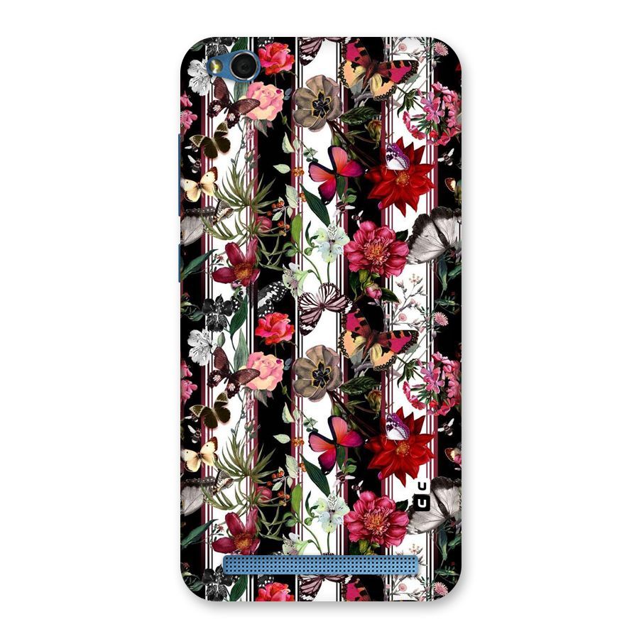 Butterfly Flowers Back Case for Redmi 5A