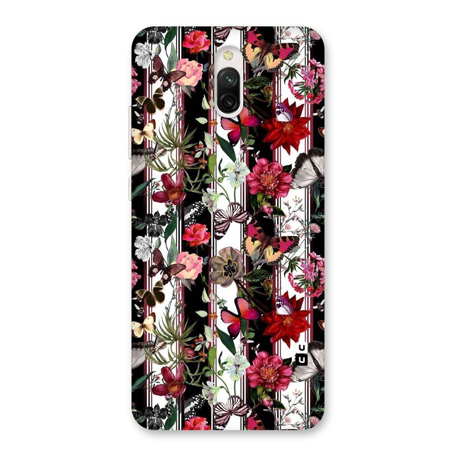 Butterfly Flowers Back Case for Redmi 8A Dual