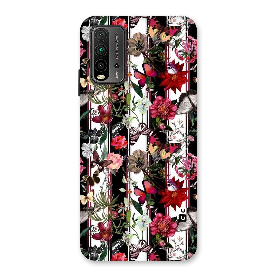 Butterfly Flowers Back Case for Redmi 9 Power