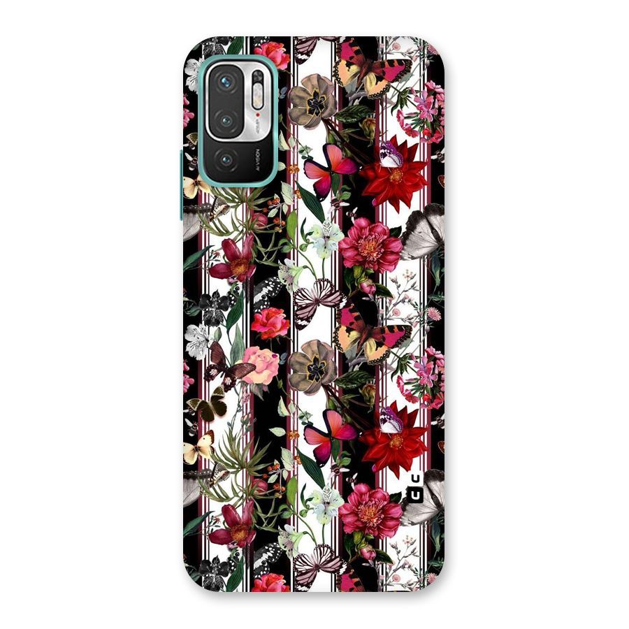 Butterfly Flowers Back Case for Redmi Note 10T 5G