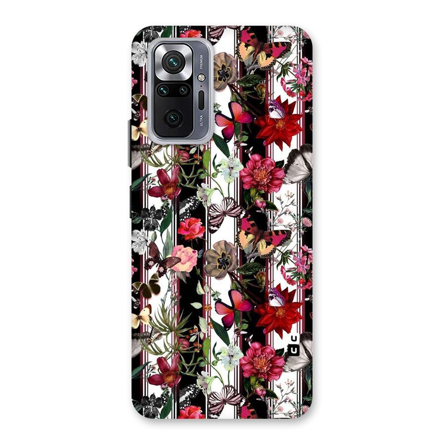 Butterfly Flowers Back Case for Redmi Note 10 Pro Max