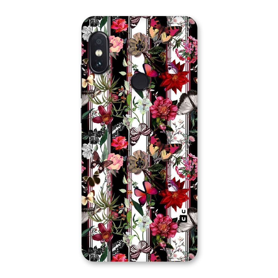 Butterfly Flowers Back Case for Redmi Note 5 Pro