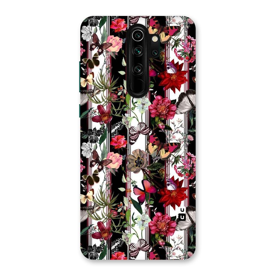 Butterfly Flowers Back Case for Redmi Note 8 Pro