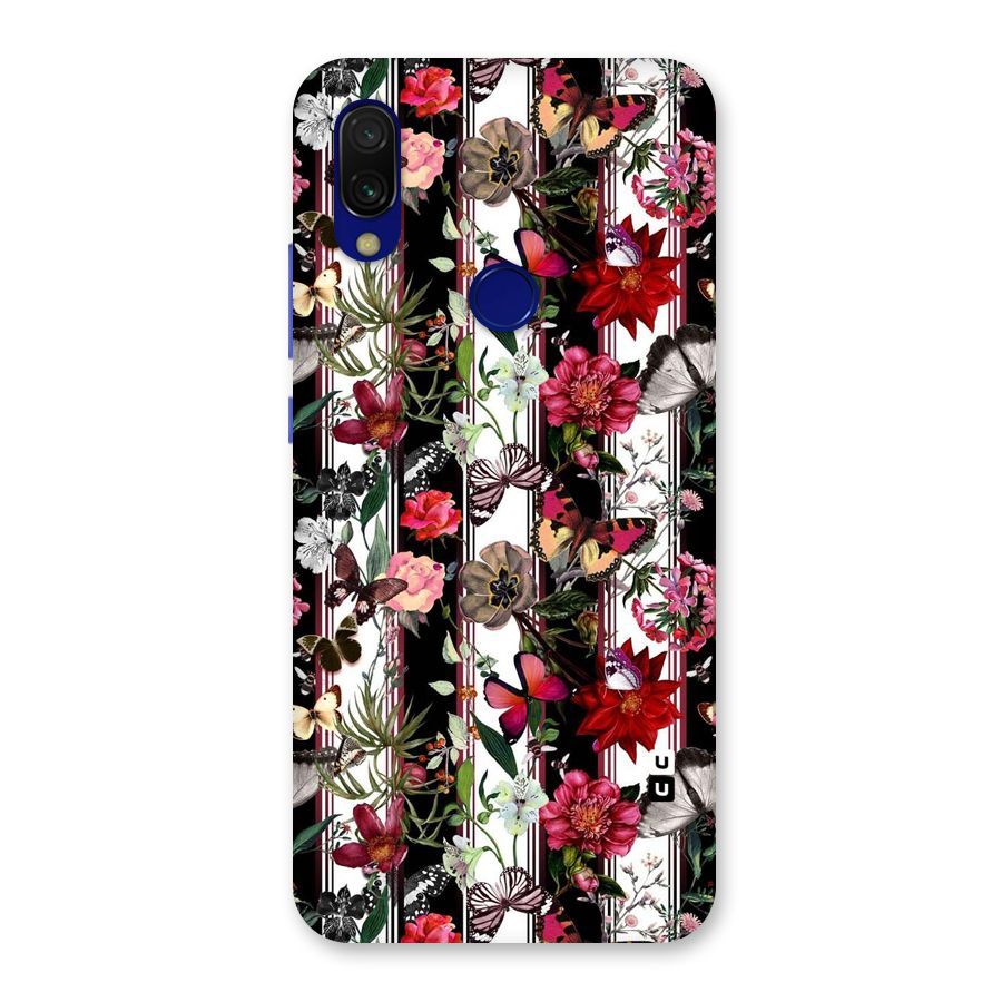 Butterfly Flowers Back Case for Redmi Y3