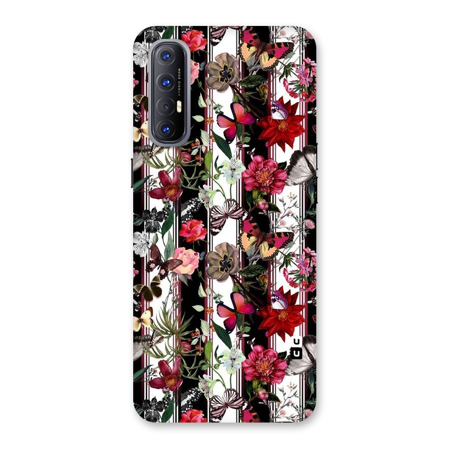 Butterfly Flowers Back Case for Reno3 Pro