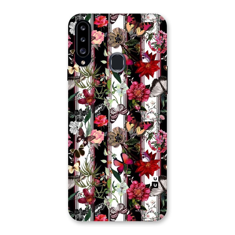 Butterfly Flowers Back Case for Samsung Galaxy A20s