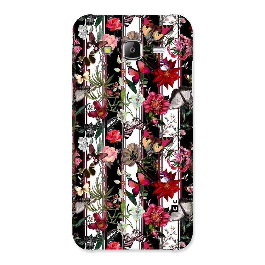Butterfly Flowers Back Case for Samsung Galaxy J5