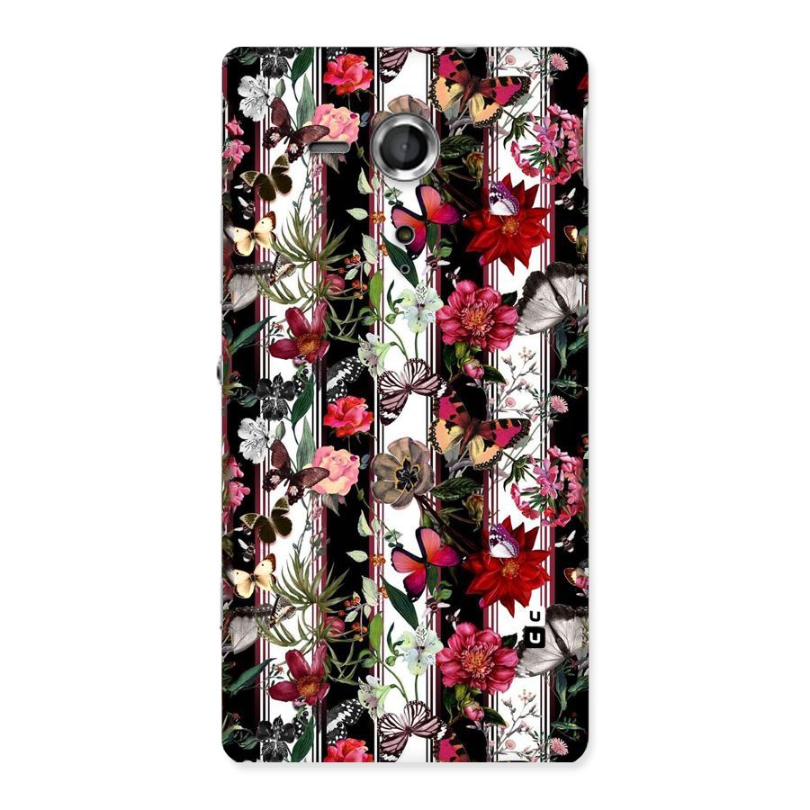 Butterfly Flowers Back Case for Sony Xperia SP
