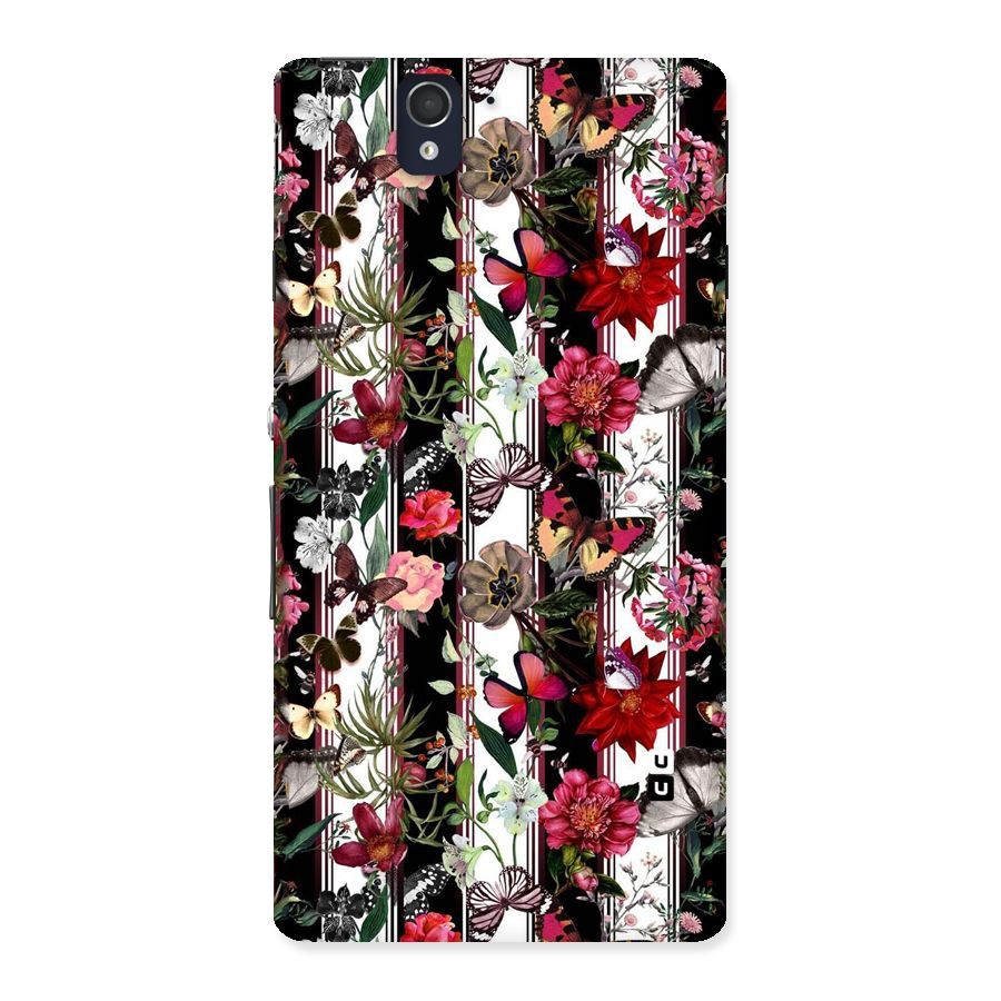 Butterfly Flowers Back Case for Sony Xperia Z
