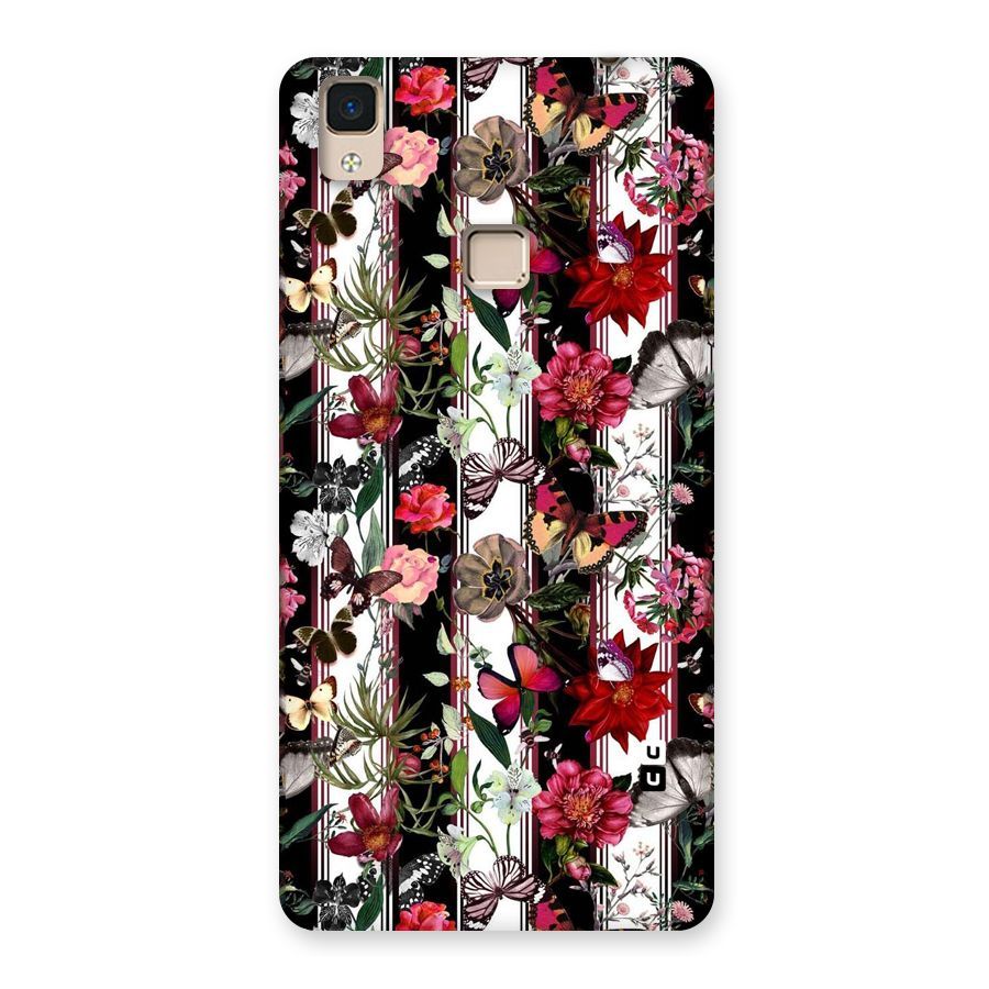 Butterfly Flowers Back Case for V3 Max