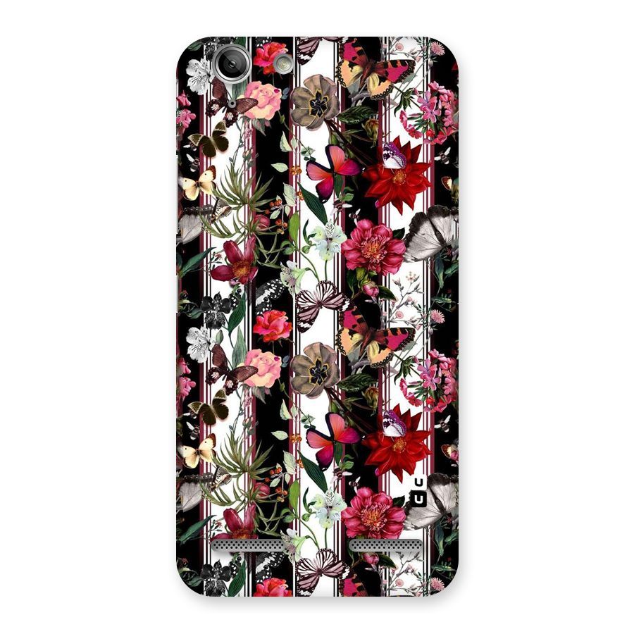 Butterfly Flowers Back Case for Vibe K5