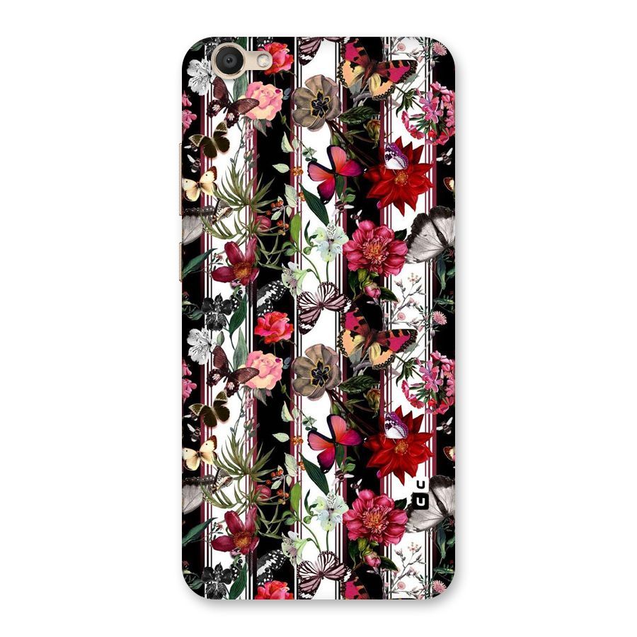 Butterfly Flowers Back Case for Vivo V5
