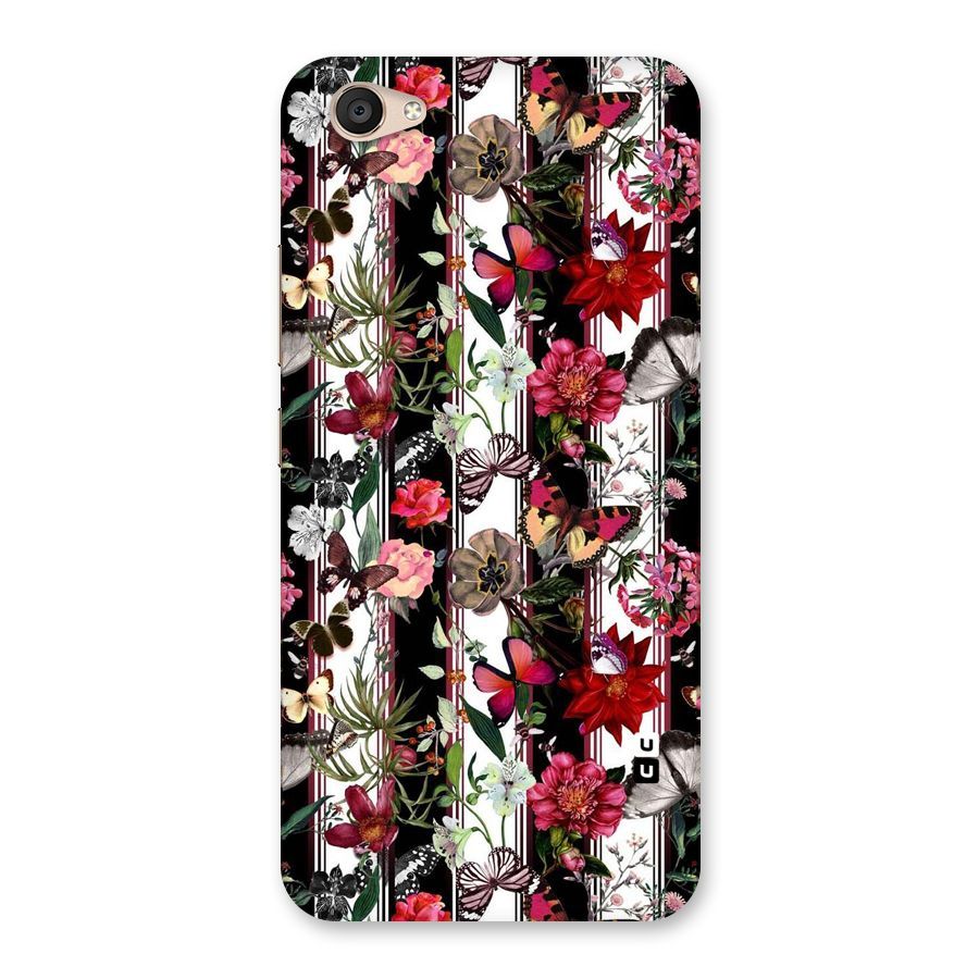 Butterfly Flowers Back Case for Vivo V5 Plus