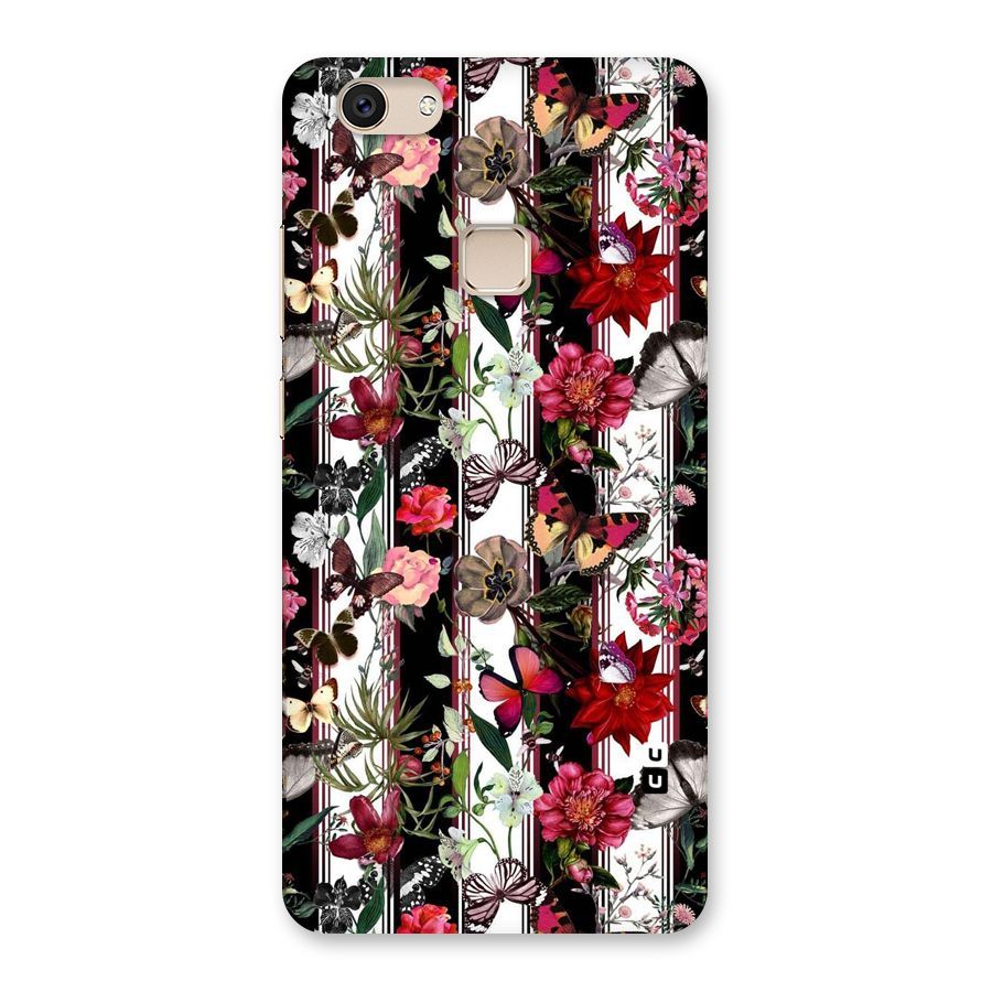 Butterfly Flowers Back Case for Vivo V7
