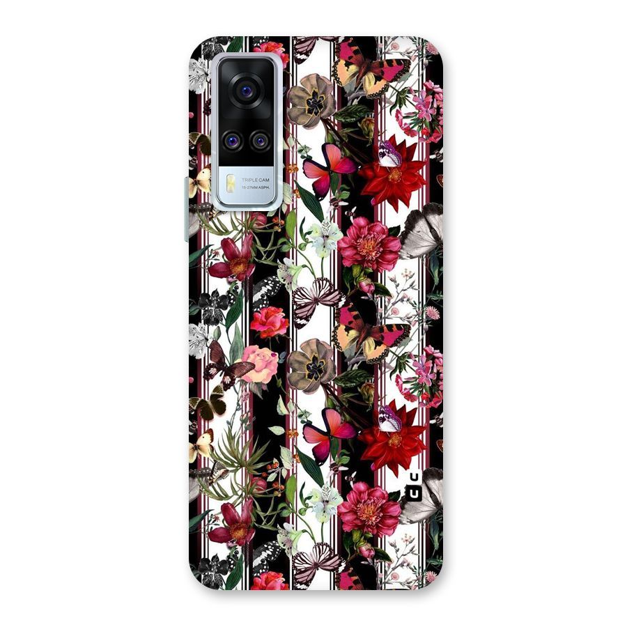 Butterfly Flowers Back Case for Vivo Y31