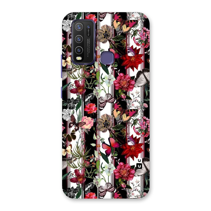 Butterfly Flowers Back Case for Vivo Y50