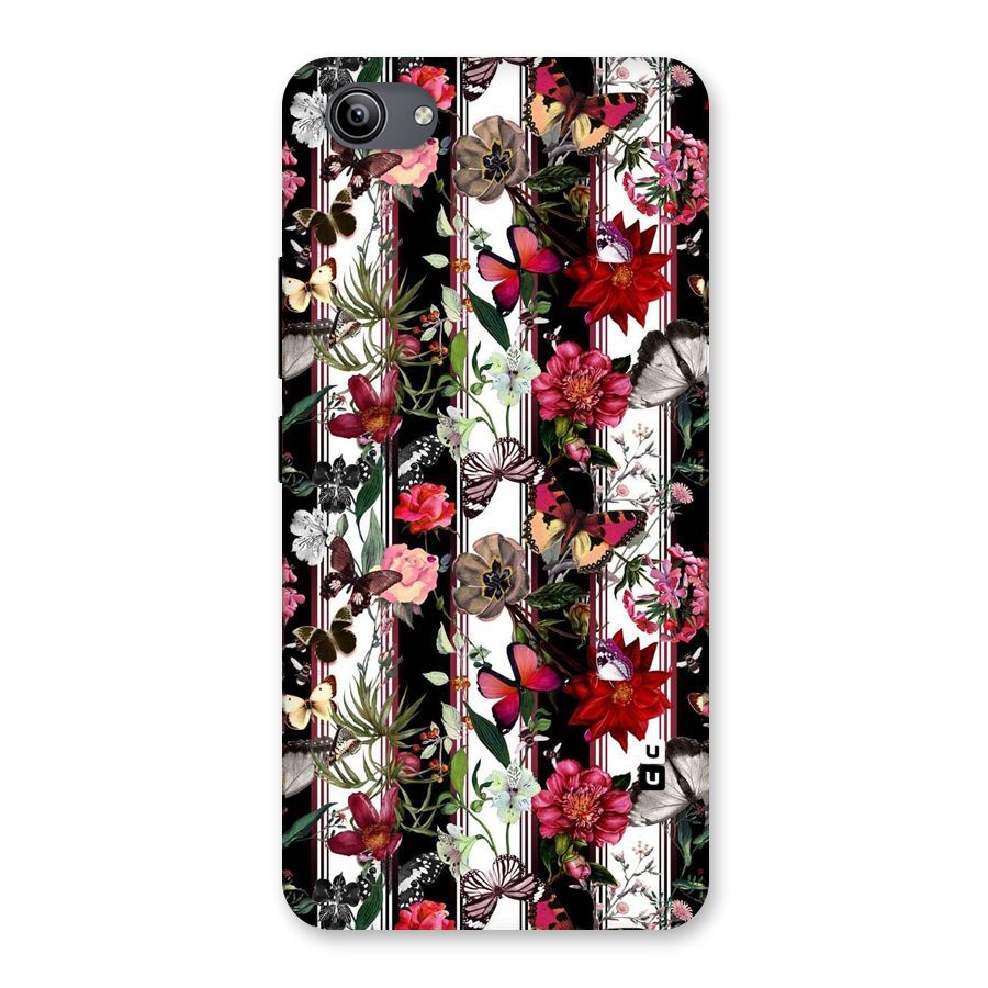 Butterfly Flowers Back Case for Vivo Y81i