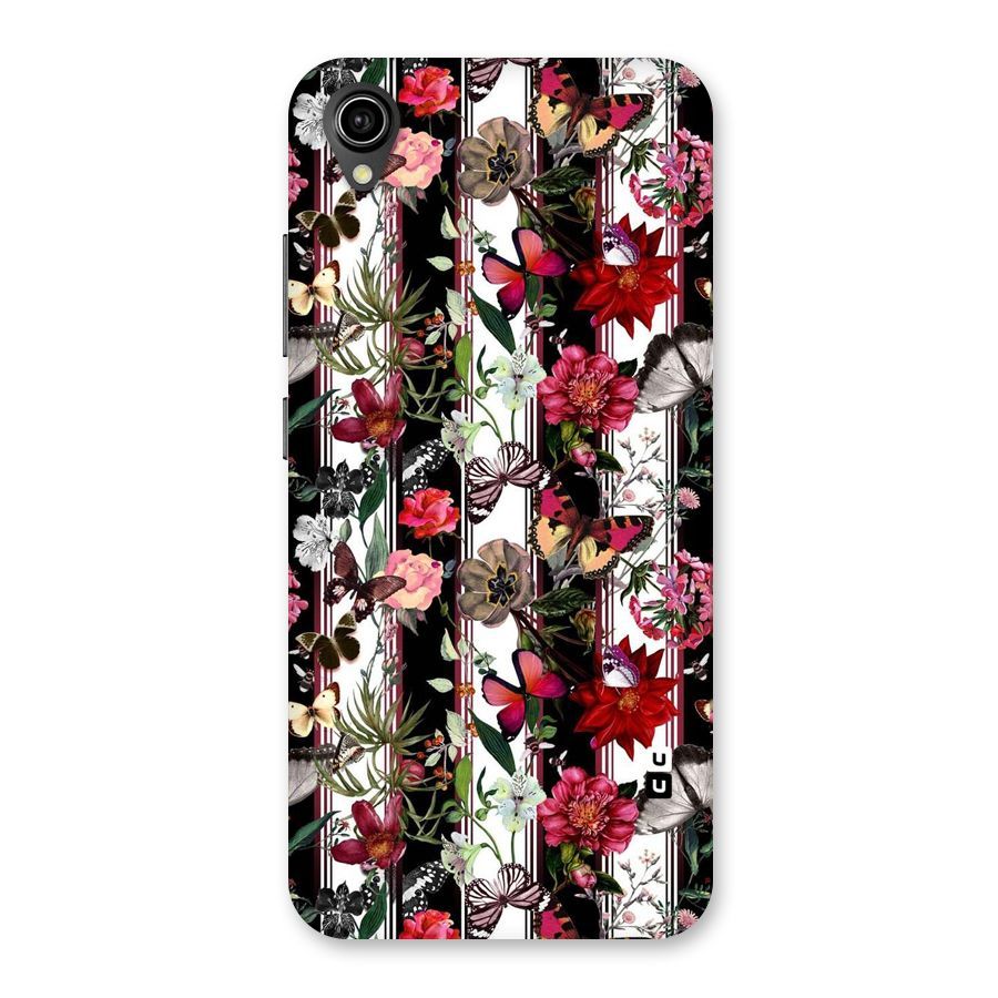 Butterfly Flowers Back Case for Vivo Y90