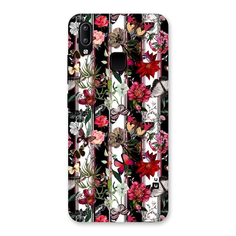 Butterfly Flowers Back Case for Vivo Y93