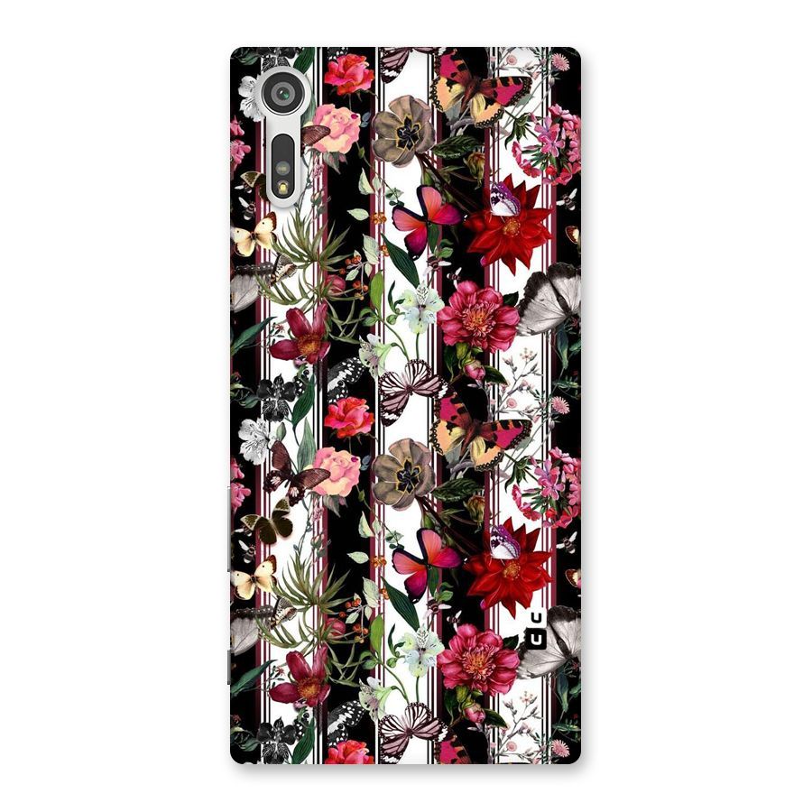 Butterfly Flowers Back Case for Xperia XZ