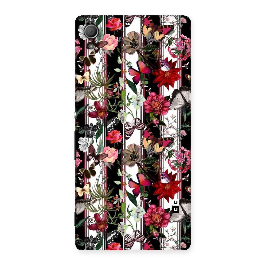 Butterfly Flowers Back Case for Xperia Z3 Plus