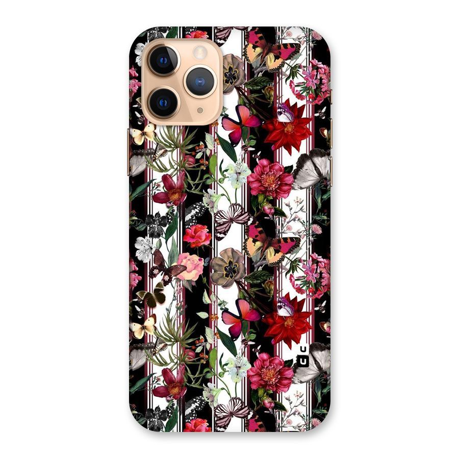 Butterfly Flowers Back Case for iPhone 11 Pro