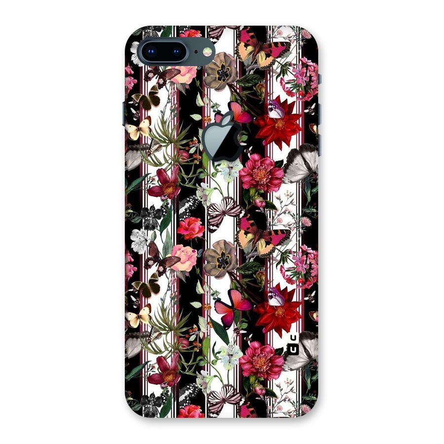 Butterfly Flowers Back Case for iPhone 7 Plus Apple Cut