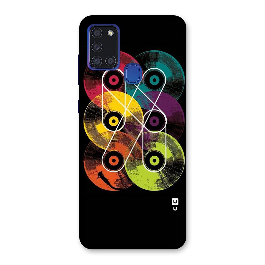 CD Tapes Back Case for Galaxy A21s