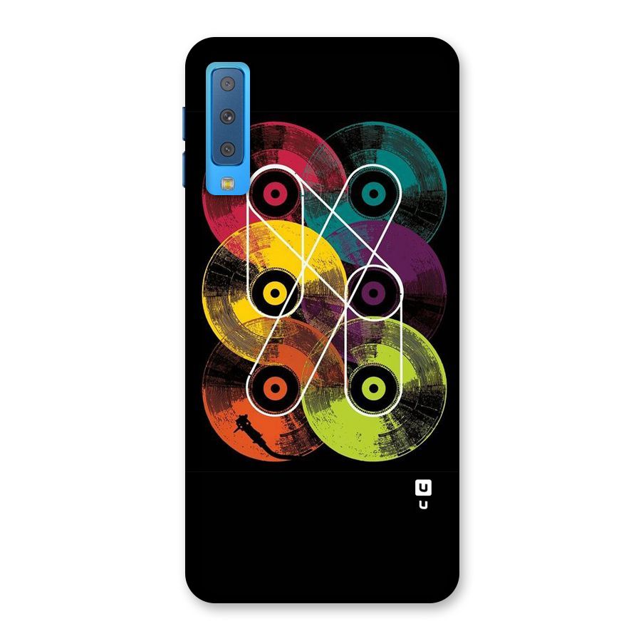 CD Tapes Back Case for Galaxy A7 (2018)